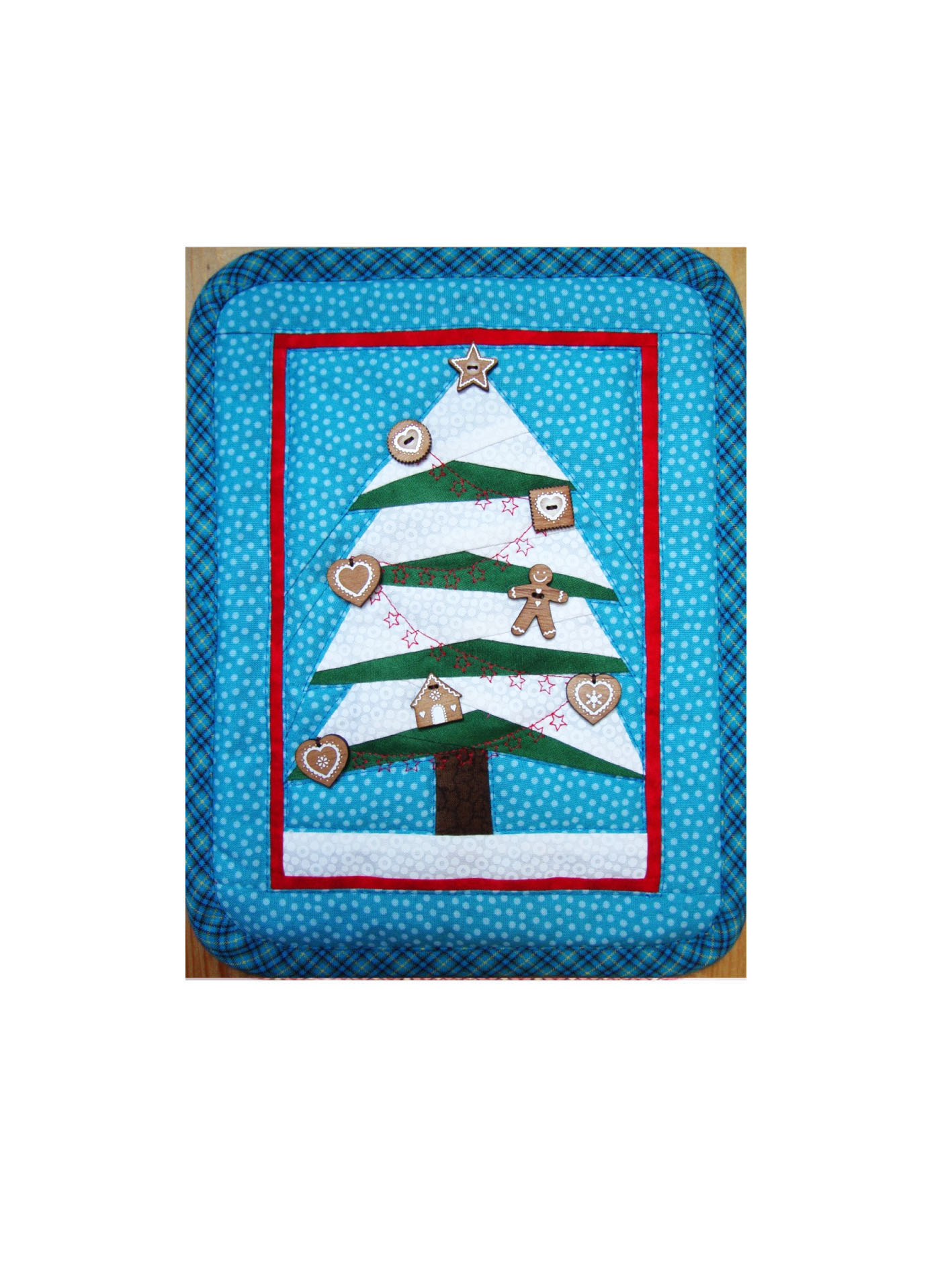 Kerstboom Slanke quiltje FunnyButton